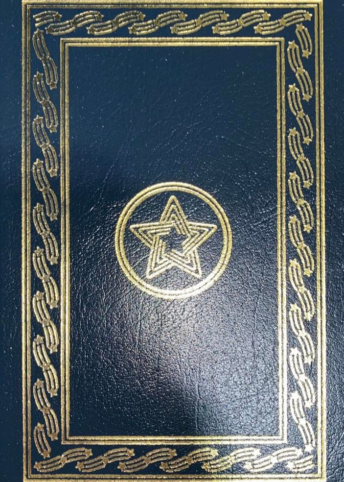 George Bush Autographed Book All the Best Easton Press (Blue Binding) - #01